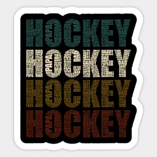 Hockey Dad - Funny Sports Lovers Gift For Papa Sticker